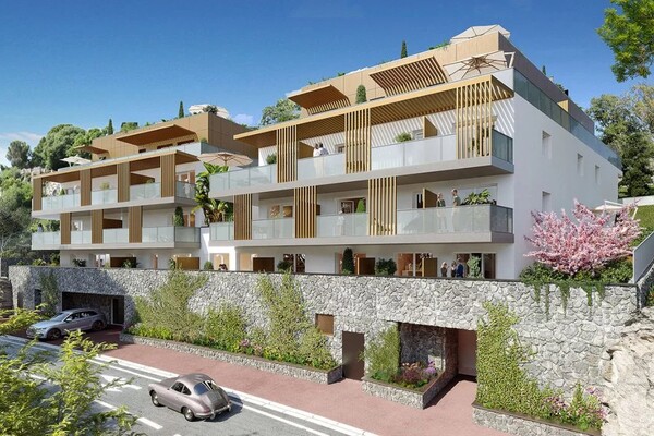 Coquet T2 vue mer dans une résidence neuve proche de Monaco