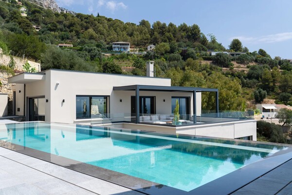 Contemporary Villa for Sale Eze Sea View Pool Near Monaco