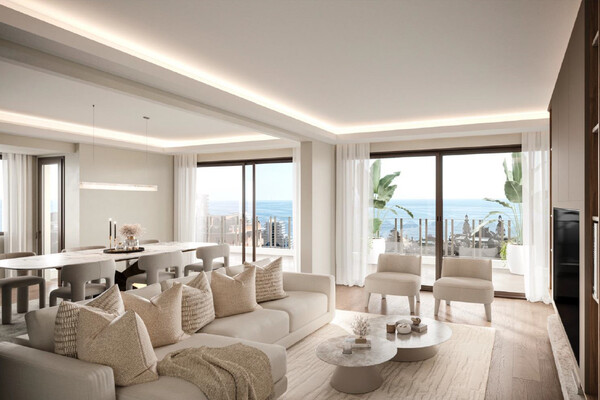 RIVIERA PALACE : 3 PIECES - RENOVATION LUXUEUSE -  TERRASSE VUE MER