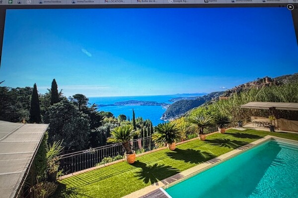 EZE VILLAGE / PROPERTY of 2 VILLAS / SWIMMING POOL AND SEA VIEW