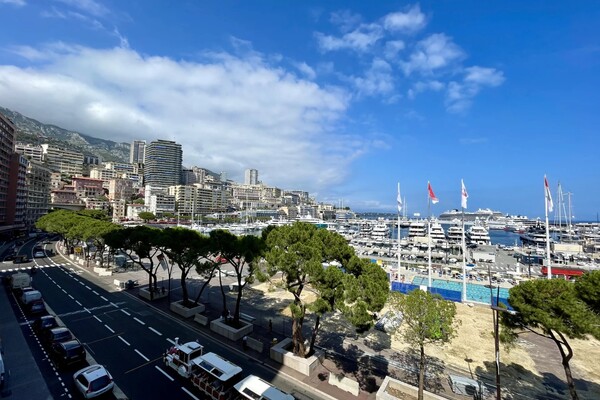 2 Pièces sur le Port Hercule vue Grand Prix de Formule 1