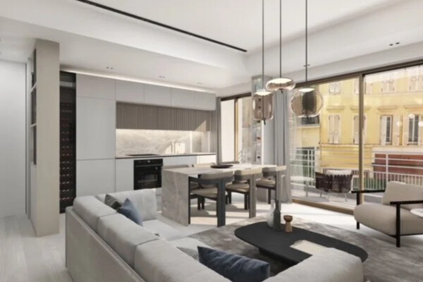 Appartement de 3 pièces rénové - Condamine - Vue échappée sur le Circuit F1