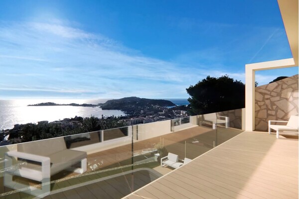 Belle villa jumelée avec vue mer panoramique