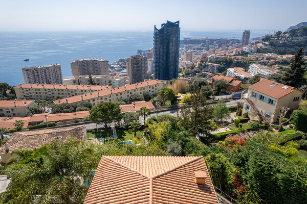 Beausoleil - Private domain - Semi-detached villa with panoramic sea view