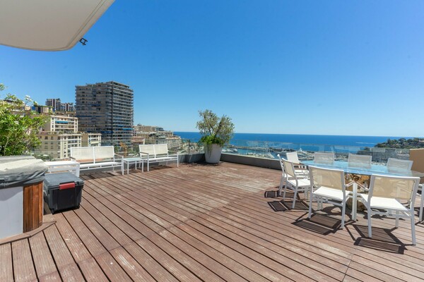 La Condamine - Triplex con vista panoramica sul porto