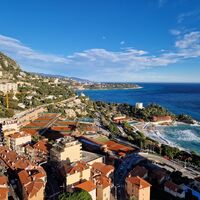 Parc St Roman - panoramic view of the sea and Cap Martin