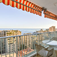 Monaco - La Rousse - Appartamento panoramico di 2 locali vista mare